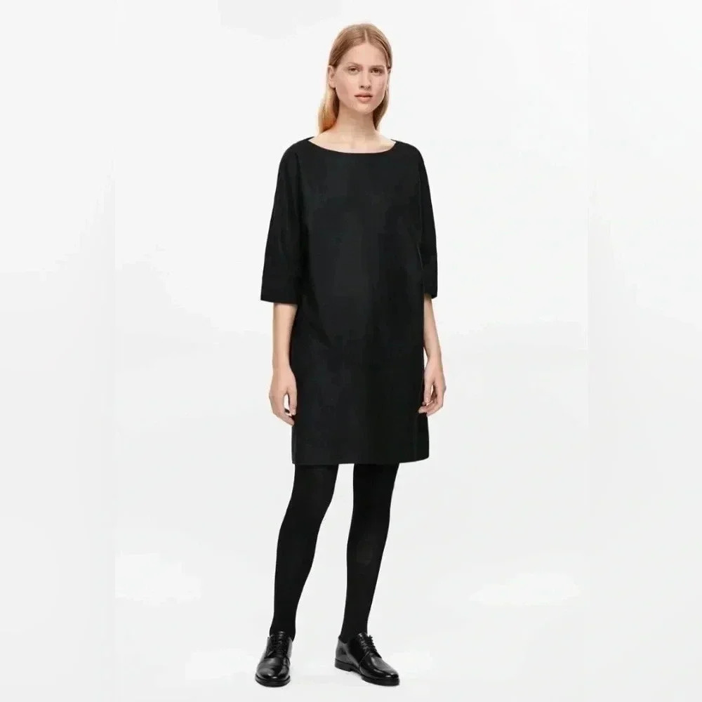 COS Oversized Wool Dress Sz XS‎ Black